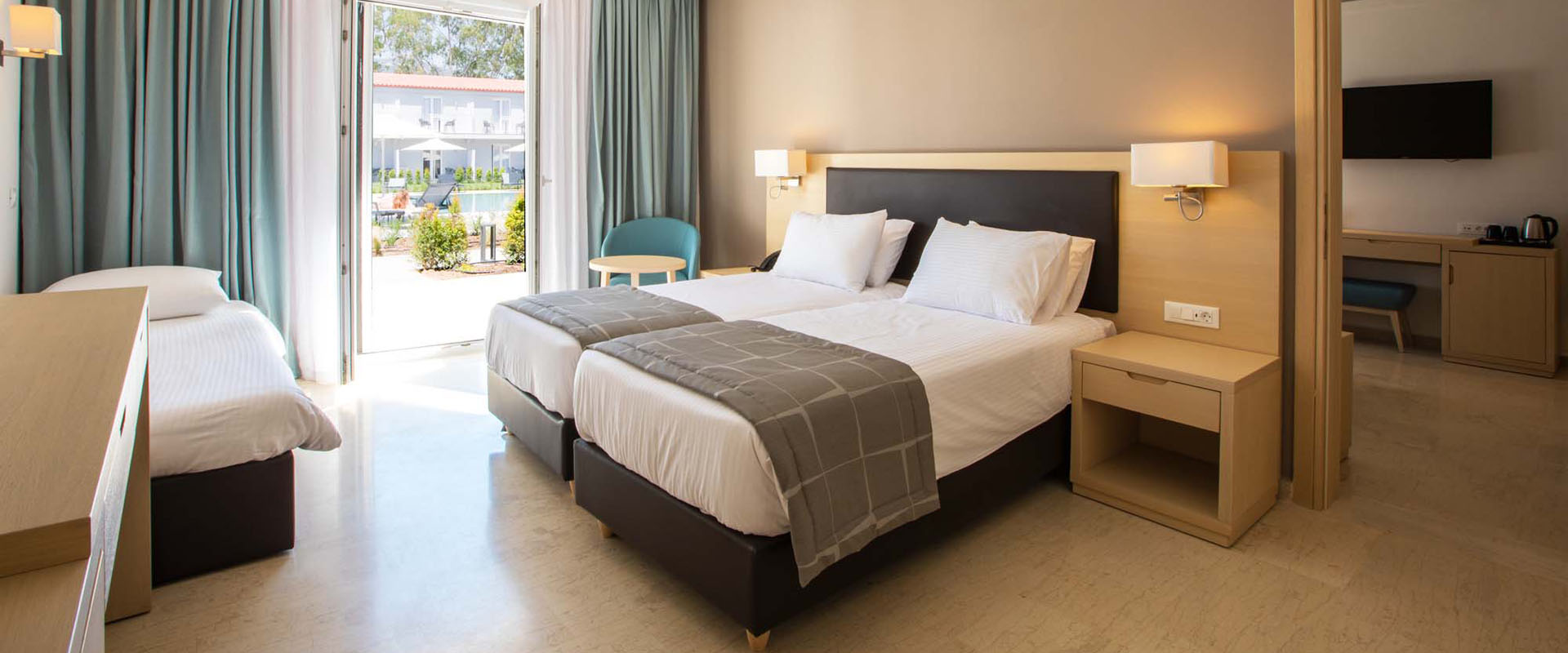 Paleros Beach Resort Luxury Hotel Interconnecting Room Slider